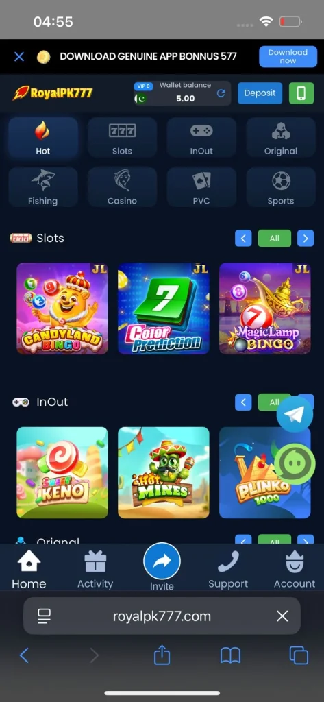 Royal PK777 Game Fishing